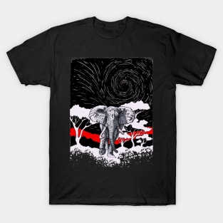 Chromatic elephant T-Shirt